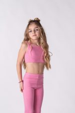 Sporty Crop Top Sparkle Pink  5856 - Image 8