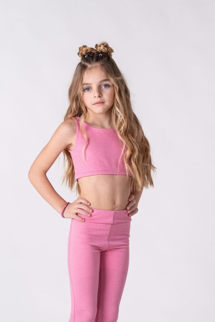 Sporty Pants Sparkle pink 5857 - Image 2