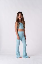 Sporty Crop Top Sparkle light blue  5858 - Image 9