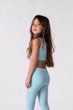 Sporty Crop Top Sparkle light blue  5858 - Image 8