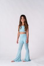 Sporty Crop Top Sparkle light blue  5858