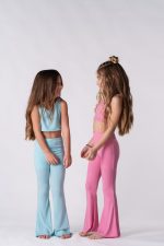 Sporty Crop Top Sparkle light blue  5858 - Image 4