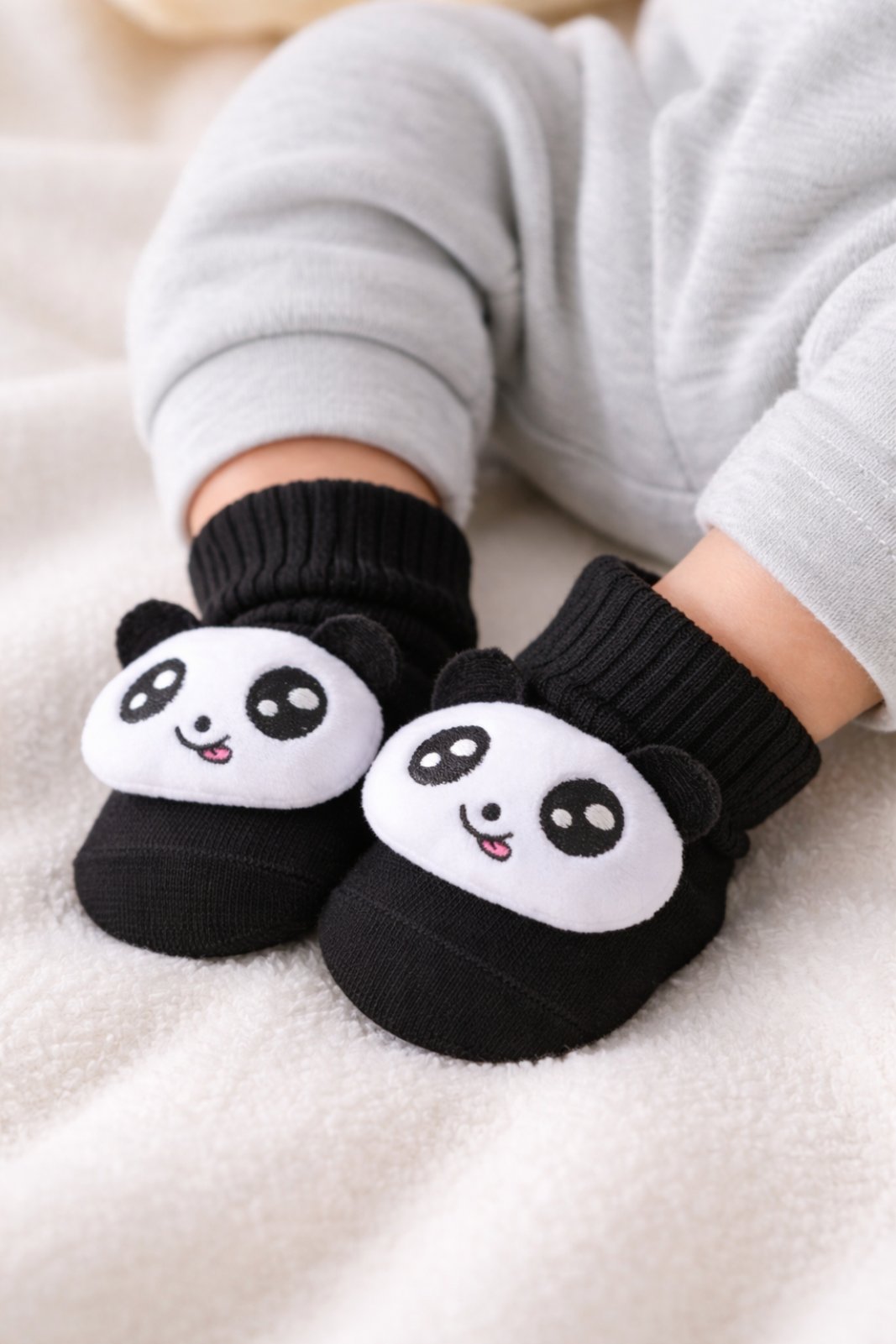 Black Panda Socks 8451