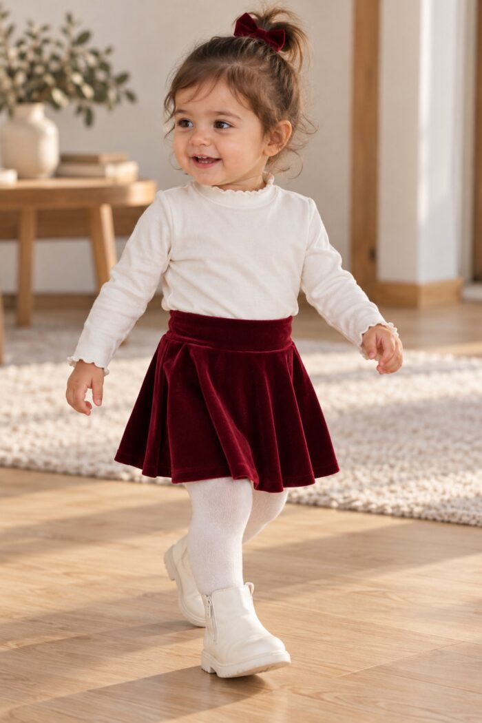 Velvet Skirt Βελούδινη φούστα 3020 - Image 2