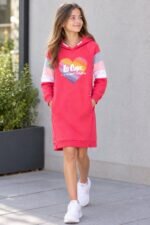 Lee Cooper Μπλουζοφόρεμα Heart Φούξια 3920