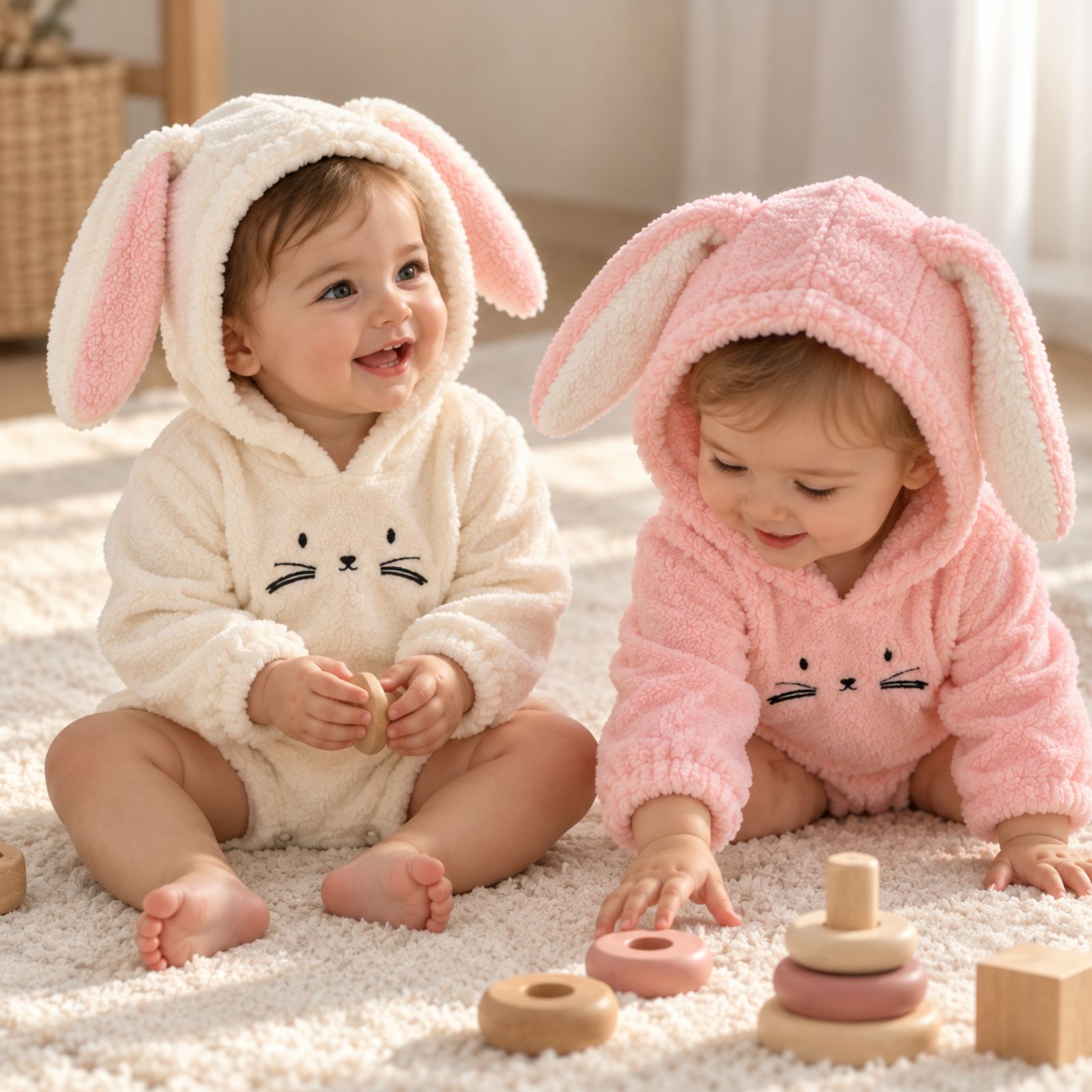 Fluffy Romper με αυτάκια 2806