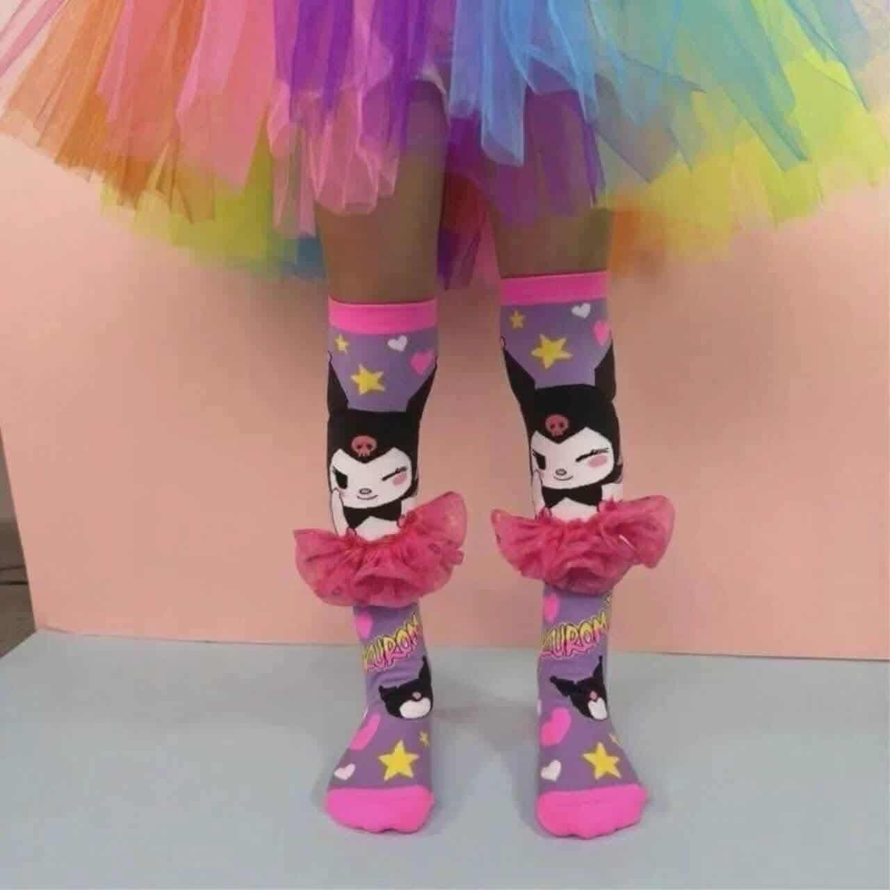 παιδικές κάλτσες Kuromi Minielephant Happy Socks Kuromi 8433 - Image 1