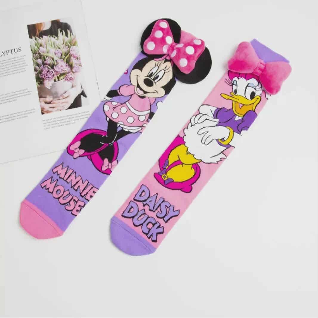 παιδικές κάλτσες με σχέδια ψηλές Minielephant Happy Socks Minnie & Daisy 8433 - Image 1