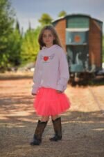 Tulle Skirt Coral 5912 - Image 3